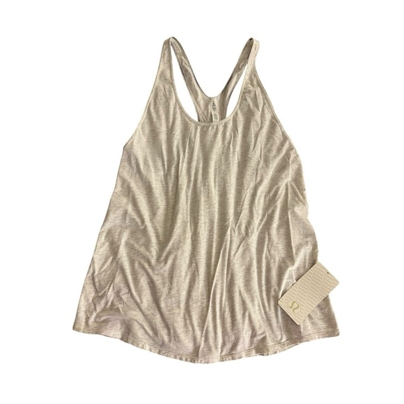 lululemon athletica Tops - NEW Lululemon Size‎ 12 Om Racer Back Top Tank  Khaki Active Workout